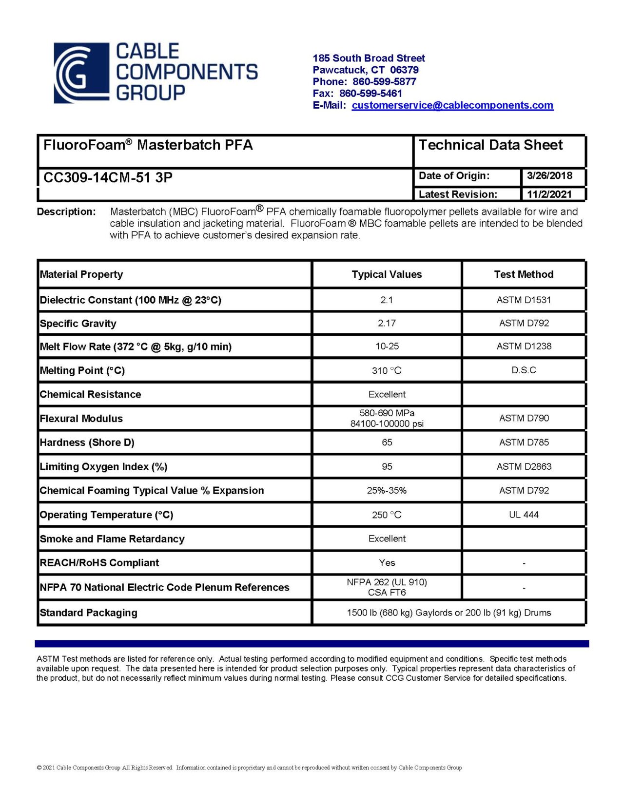 TDS Cable Components Group