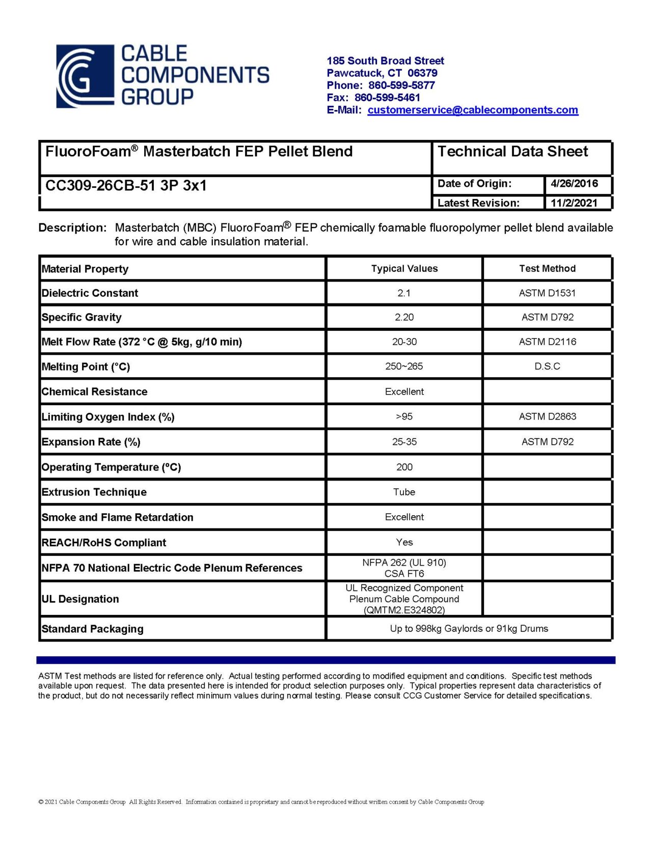 TDS Cable Components Group